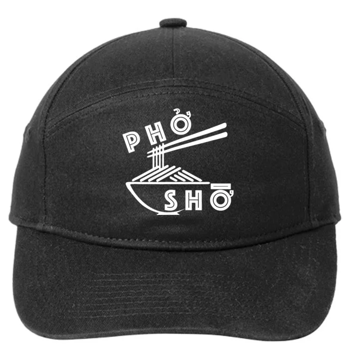 Pho Sho Funny 7-Panel Snapback Hat