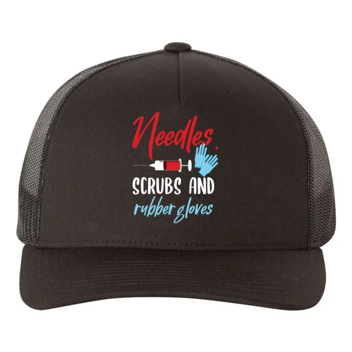 Phlebotomist Shirts Funny Needles Gloves Phlebotomy Gift Yupoong Adult 5-Panel Trucker Hat