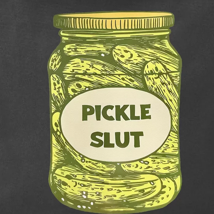 pickle slut funny canned pickles Zip Tote Bag