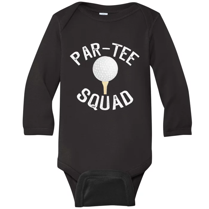 Partee Squad Funny Golf Design For Golf Lovers Baby Long Sleeve Bodysuit