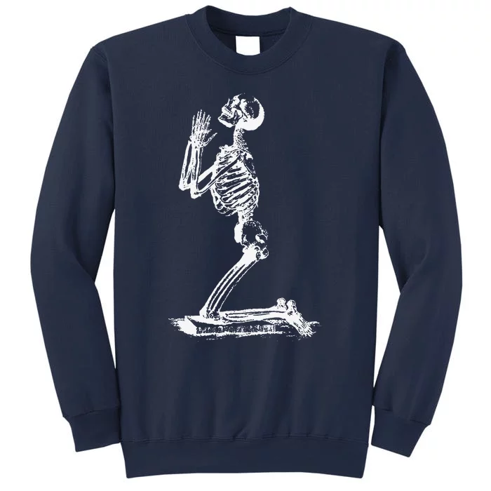 Praying Skeleton Funny Cool Morbid Prayer Design Sweatshirt