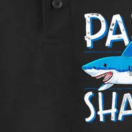 Papa Shark Family Matching Dad Daddy Jawsome Dry Zone Grid Performance Polo