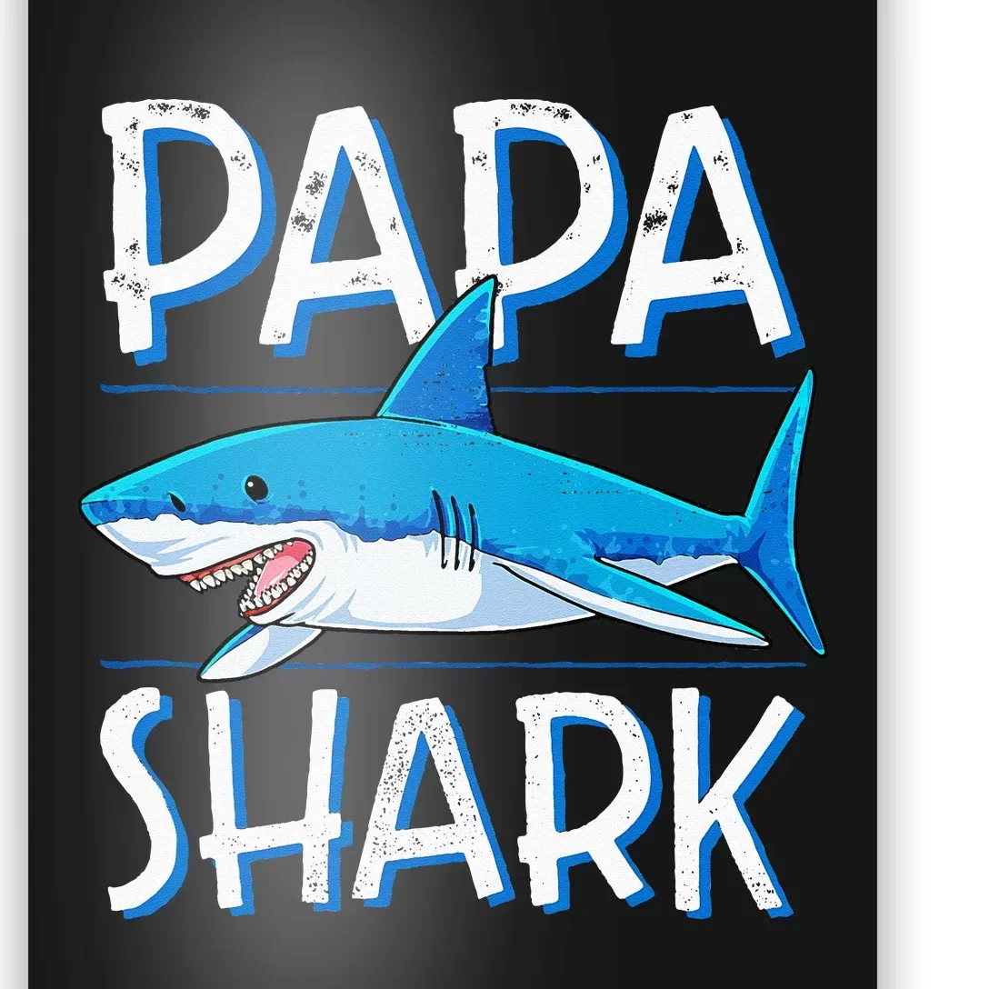 Papa Shark Family Matching Dad Daddy Jawsome Poster