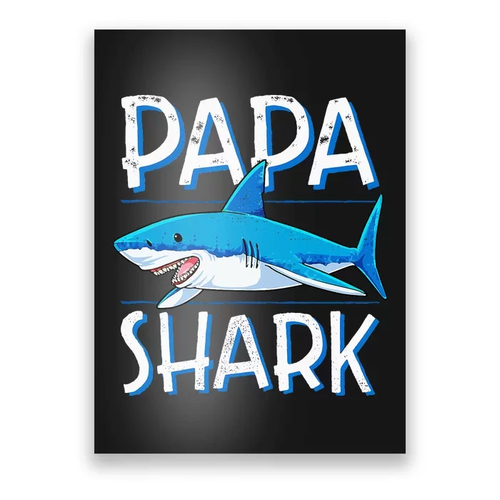 Papa Shark Family Matching Dad Daddy Jawsome Poster