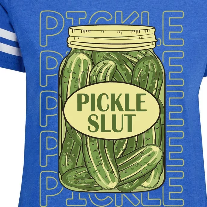 Pickle Slut Funny Pickle Slut Who Loves Pickles Apaprel Enza Ladies Jersey Football T-Shirt