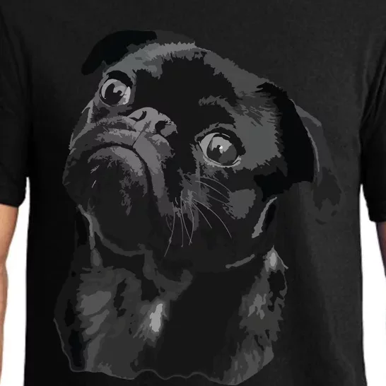 Pug Shirts For Dog Mom Dad Funny Cute Black Pug Pajama Set