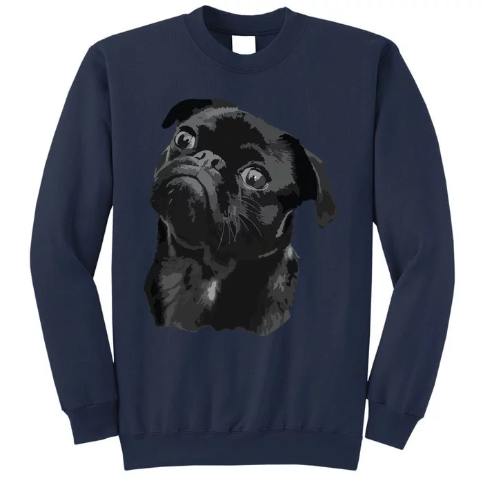 Pug Shirts For Dog Mom Dad Funny Cute Black Pug Sweatshirt