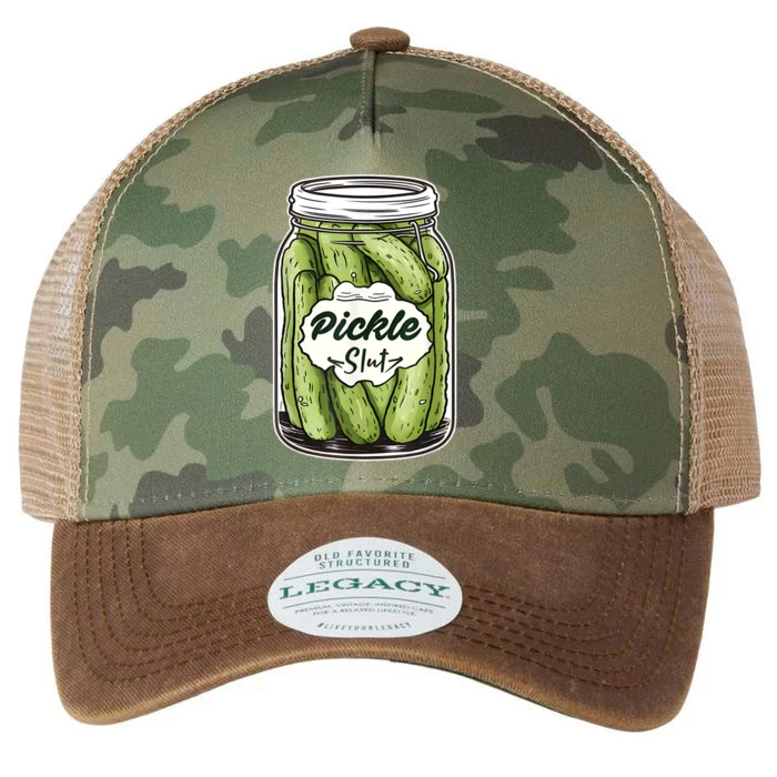 Pickle Slut Funny Pickle Slut Who Loves Pickles Apaprel Legacy Tie Dye Trucker Hat