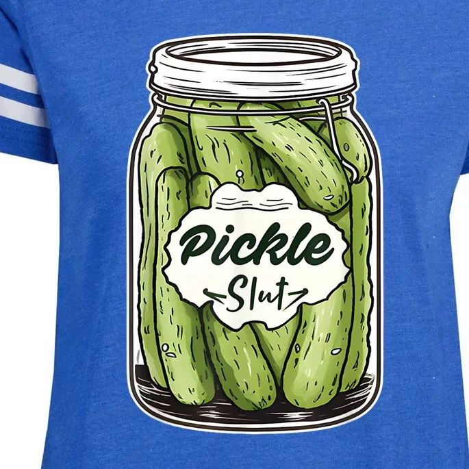 Pickle Slut Funny Pickle Slut Who Loves Pickles Apaprel Enza Ladies Jersey Football T-Shirt