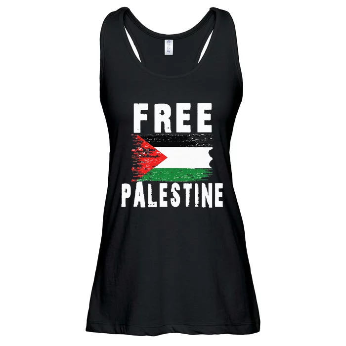 Palestine Strong funny isreal flag Ladies Essential Flowy Tank