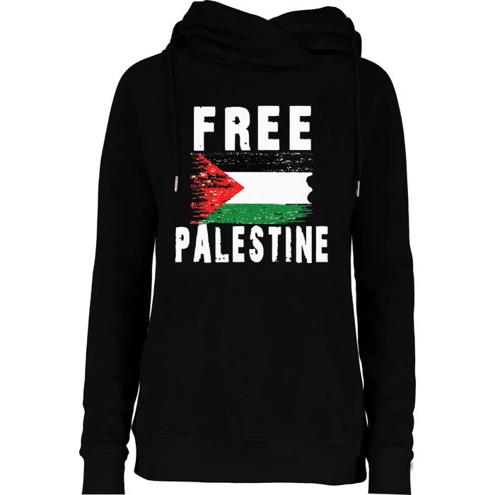 Palestine Strong funny isreal flag Womens Funnel Neck Pullover Hood