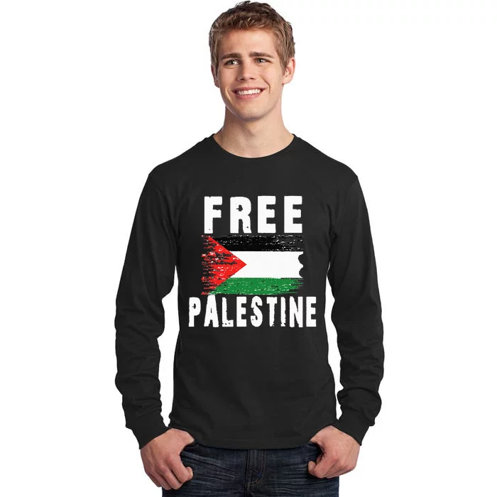 Palestine Strong funny isreal flag Tall Long Sleeve T-Shirt