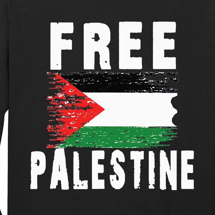 Palestine Strong funny isreal flag Tall Long Sleeve T-Shirt