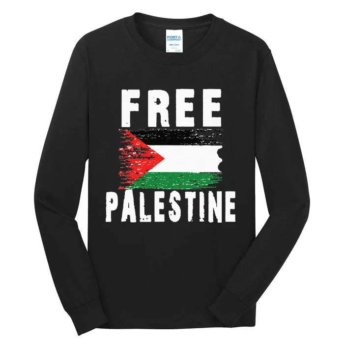 Palestine Strong funny isreal flag Tall Long Sleeve T-Shirt