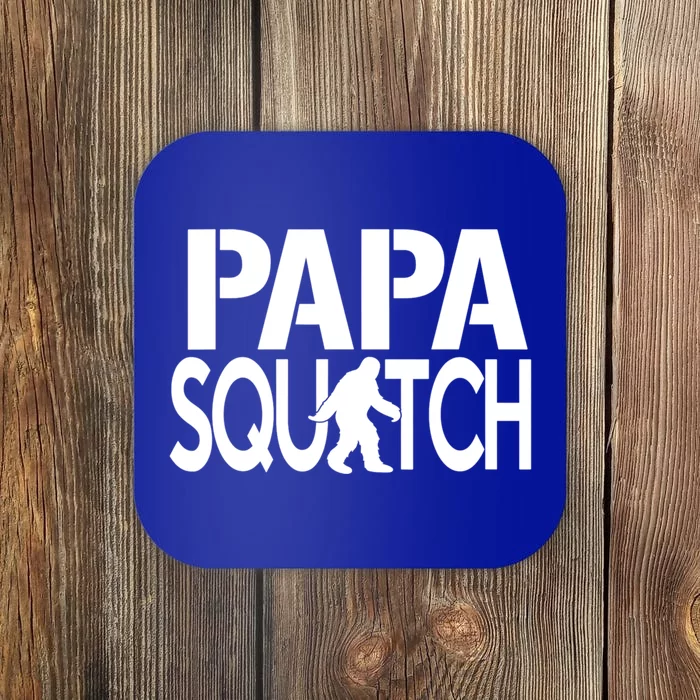 Papa Squatch For Dad Sasquatch Bigfoot Gift Coaster