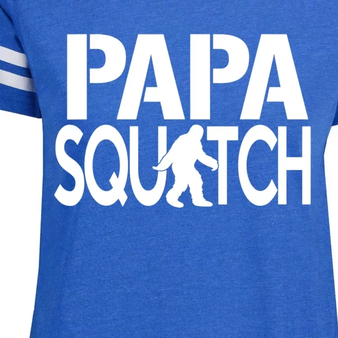 Papa Squatch For Dad Sasquatch Bigfoot Gift Enza Ladies Jersey Football T-Shirt