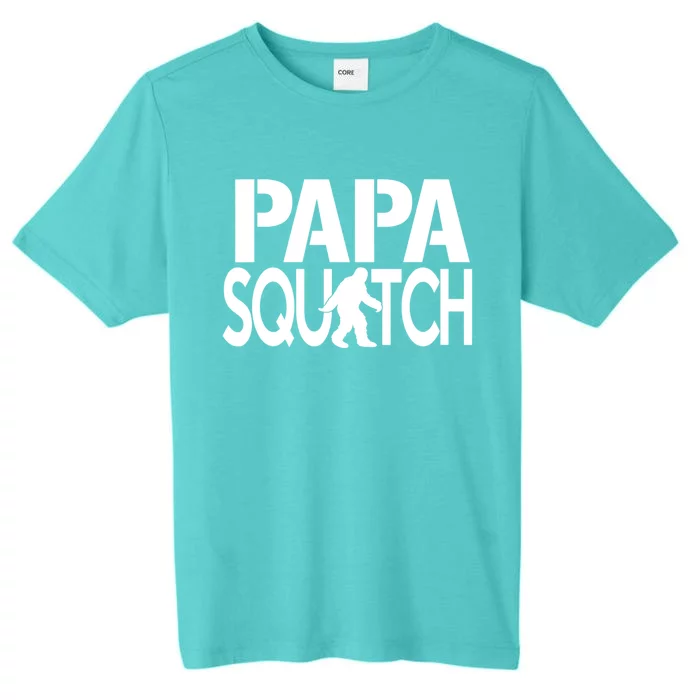 Papa Squatch For Dad Sasquatch Bigfoot Gift ChromaSoft Performance T-Shirt