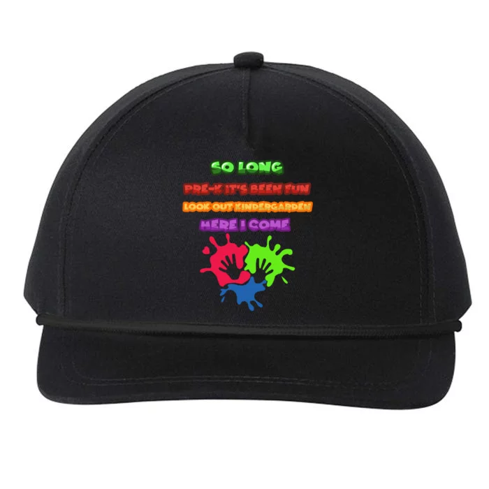 PreK School Funny Kindergarten Gift Snapback Five-Panel Rope Hat