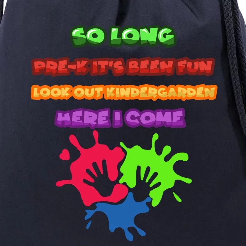 PreK School Funny Kindergarten Gift Drawstring Bag