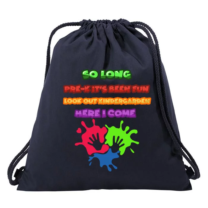 PreK School Funny Kindergarten Gift Drawstring Bag