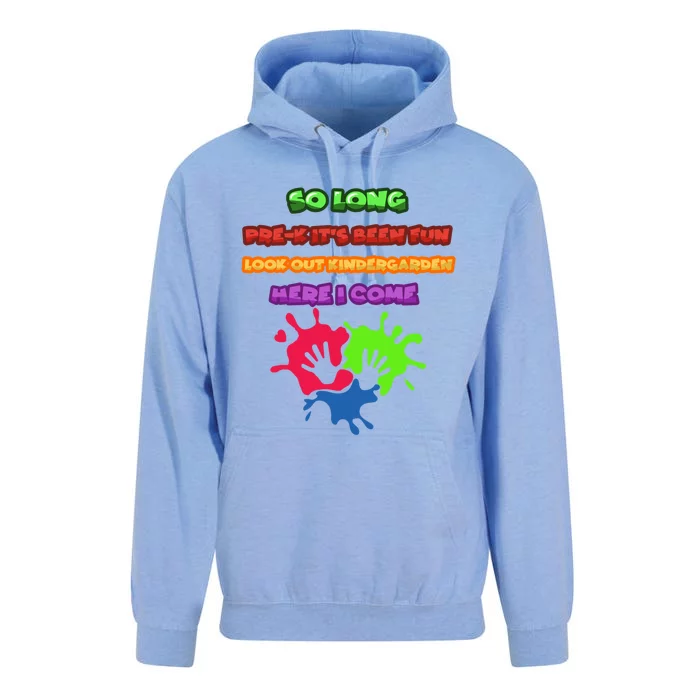 PreK School Funny Kindergarten Gift Unisex Surf Hoodie