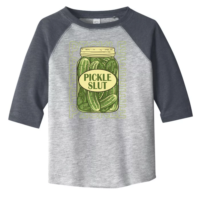 Pickle Slut Funny Canned Pickles Toddler Fine Jersey T-Shirt