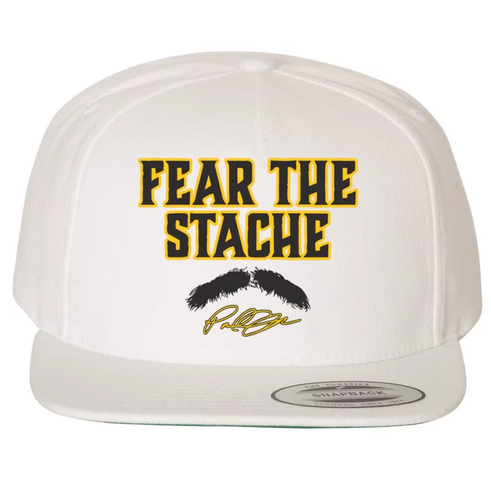 Paul Skenes Fear The Stache Pittsburgh Baseball Wool Snapback Cap