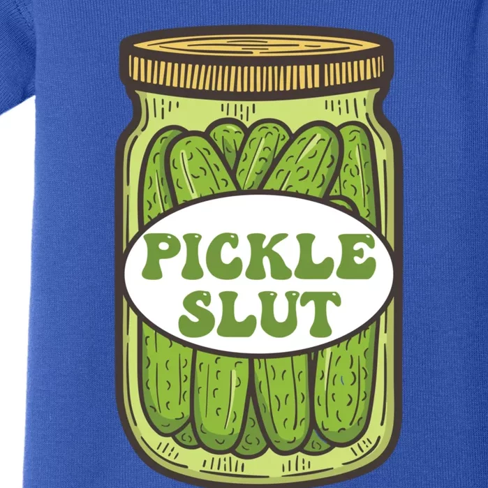 Pickle Slut Funny Canned Pickles Baby Bodysuit