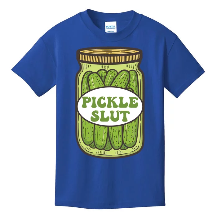 Pickle Slut Funny Canned Pickles Kids T-Shirt