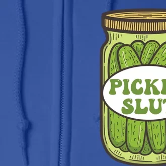 Pickle Slut Funny Canned Pickles Full Zip Hoodie