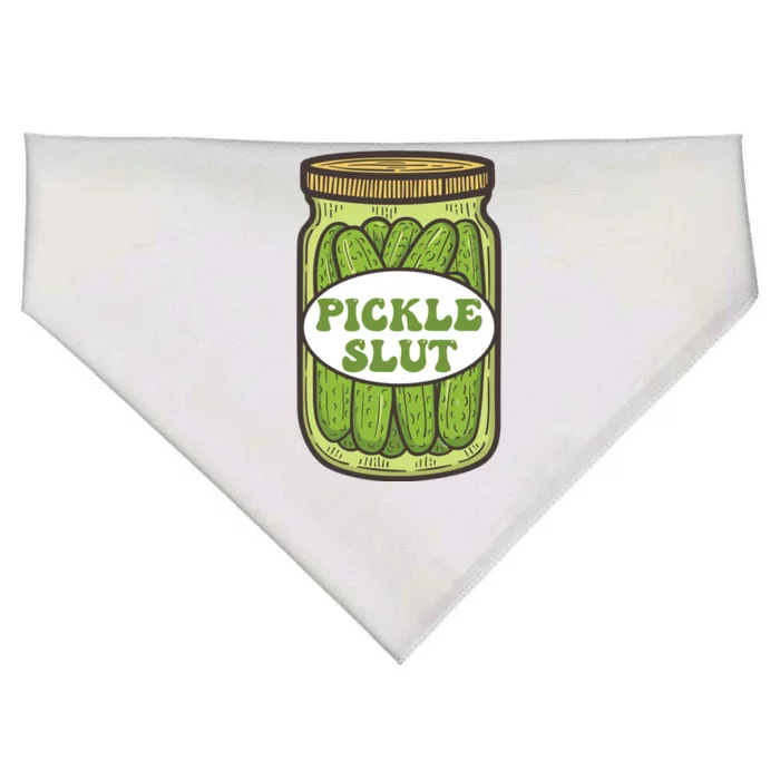 Pickle Slut Funny Canned Pickles USA-Made Doggie Bandana