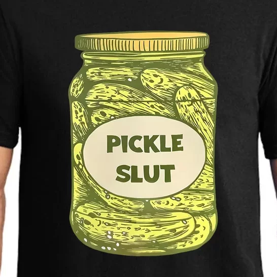 Pickle Slut Funny Canned Pickles Pajama Set