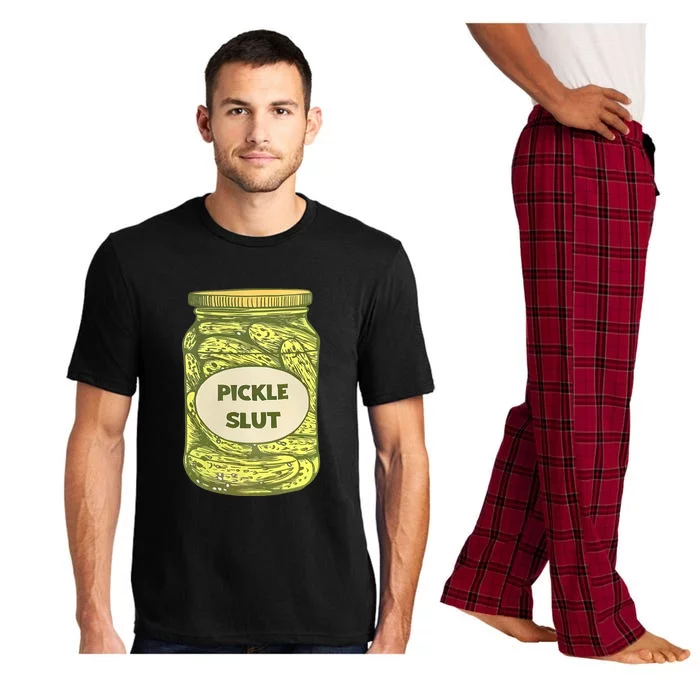 Pickle Slut Funny Canned Pickles Pajama Set