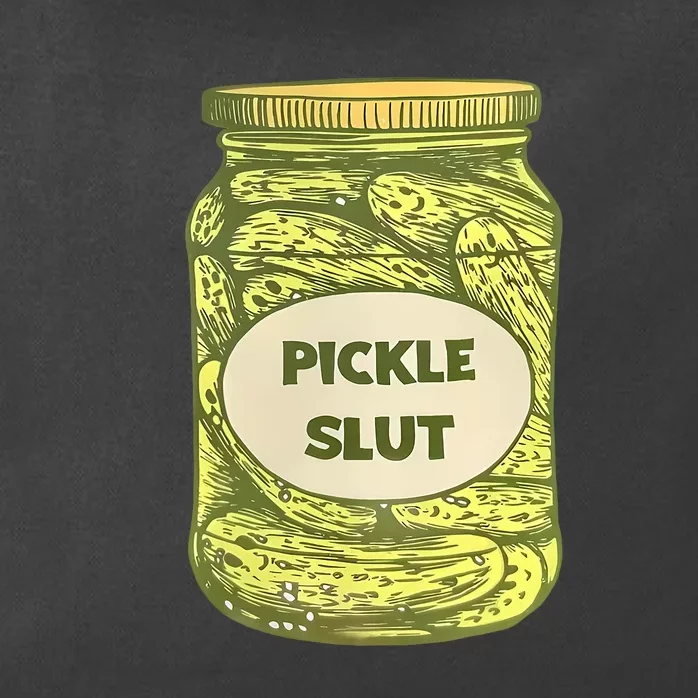 Pickle Slut Funny Canned Pickles Zip Tote Bag