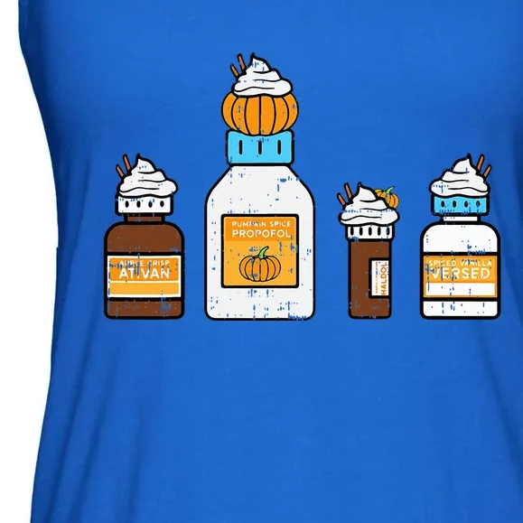 Pumpkin Spice Funny Nurse Halloween Ladies Essential Flowy Tank