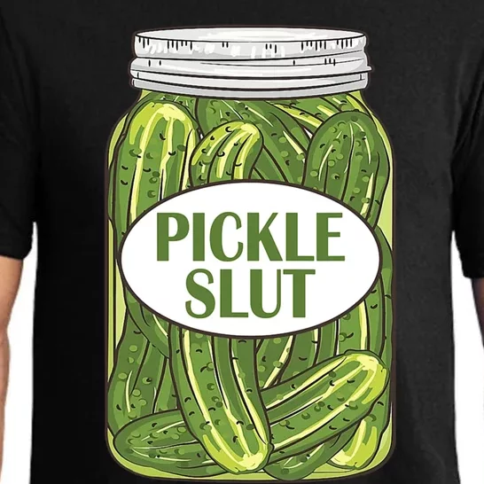 Pickle Slut Funny Canned Pickles Pajama Set