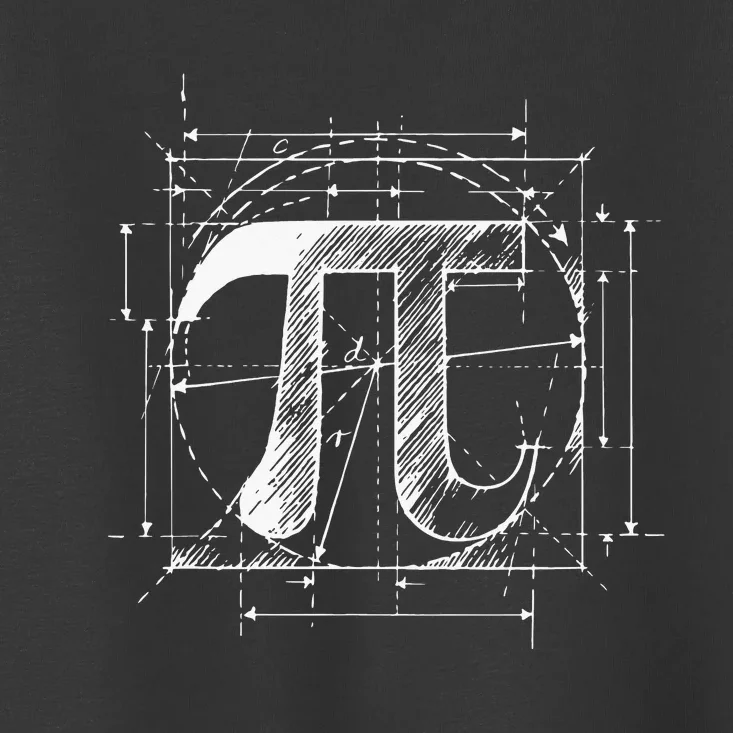 Pi Symbol Funny Math Teacher Pi Day Toddler T-Shirt