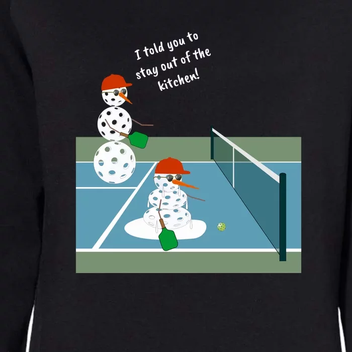 Pickleball Snowmen | Fun Pickleball | Pickleball Holiday Gift | Great Pickleball Womens California Wash Sweatshirt