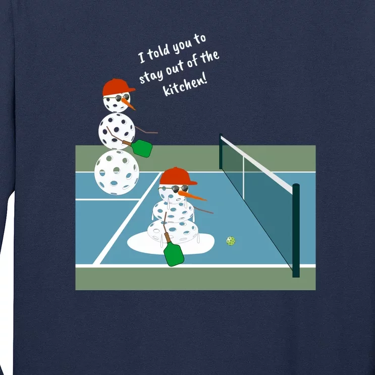 Pickleball Snowmen | Fun Pickleball | Pickleball Holiday Gift | Great Pickleball Long Sleeve Shirt