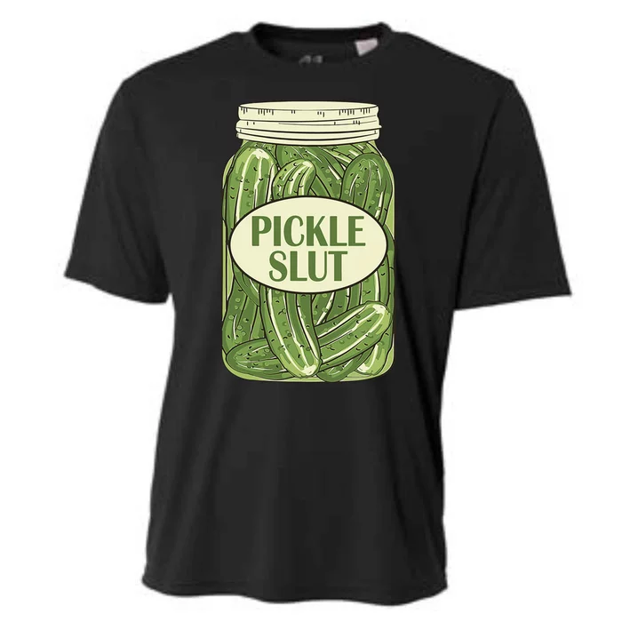 Pickle Slut Funny Cooling Performance Crew T-Shirt