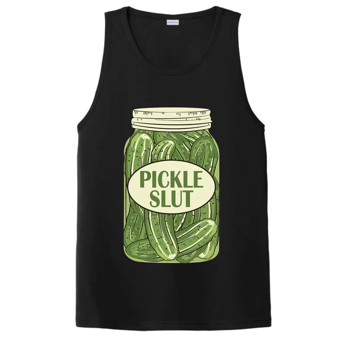 Pickle Slut Funny Performance Tank