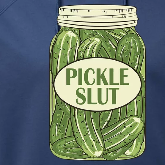 Pickle Slut Funny Performance Fleece Hoodie