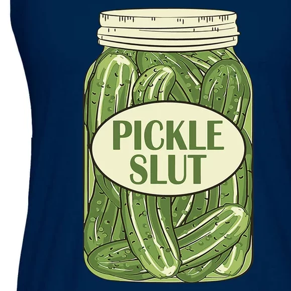 Pickle Slut Funny Ladies Essential Flowy Tank