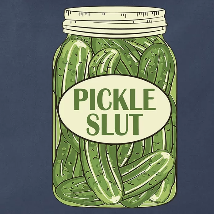 Pickle Slut Funny Zip Tote Bag