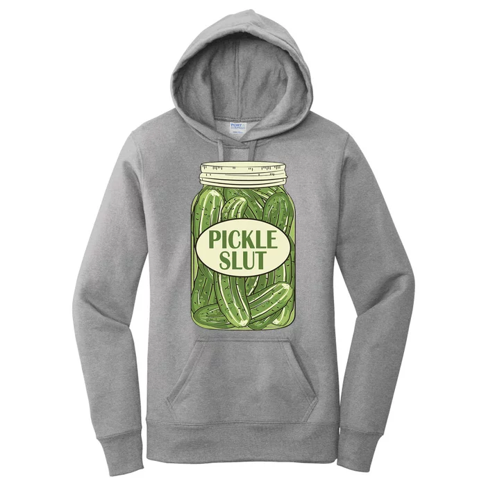 Pickle Slut Funny Women's Pullover Hoodie