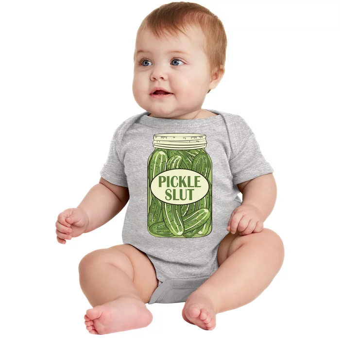 Pickle Slut Funny Baby Bodysuit