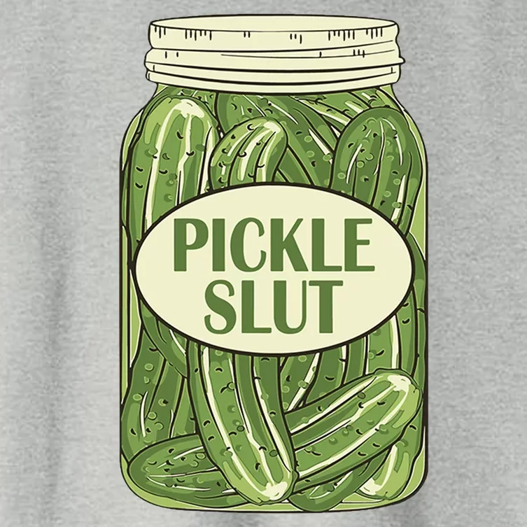 Pickle Slut Funny Women's Crop Top Tee