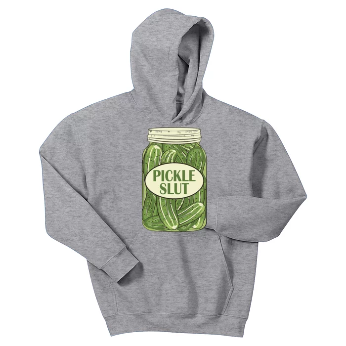 Pickle Slut Funny Kids Hoodie