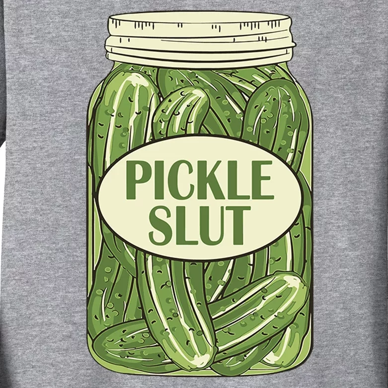 Pickle Slut Funny Kids Long Sleeve Shirt