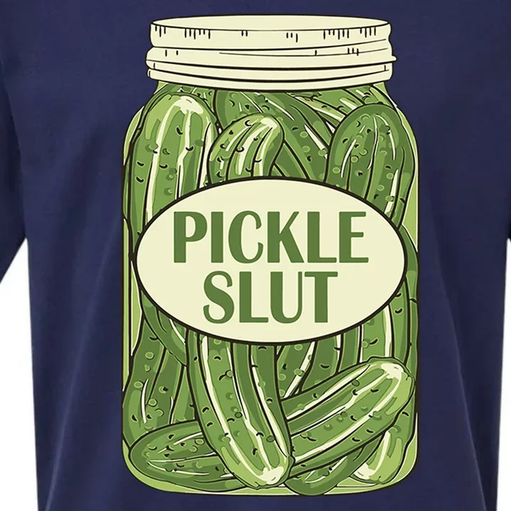 Pickle Slut Funny Sueded Cloud Jersey T-Shirt